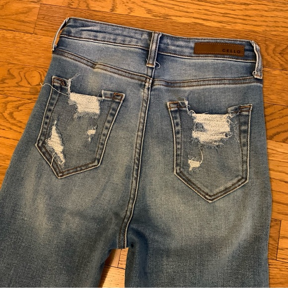 Cello High waist distressed skinny jeans size 3 - Picture 3 of 13